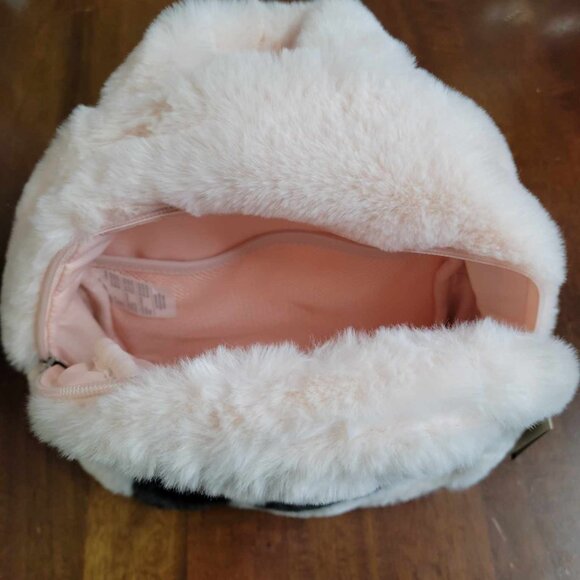 Nike Sportswear Futura 365 Faux Fur Mini Backpack - Guava Ice/Black - Picture 4 of 5